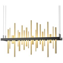 Cityscape LED Pendant - Black - Modern Brass