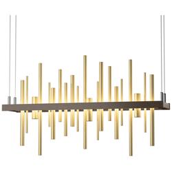 Cityscape LED Pendant - Bronze - Modern Brass