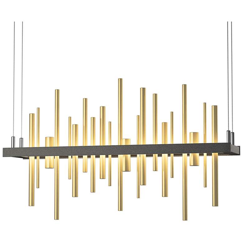 Image 1 Cityscape LED Pendant - Iron - Modern Brass