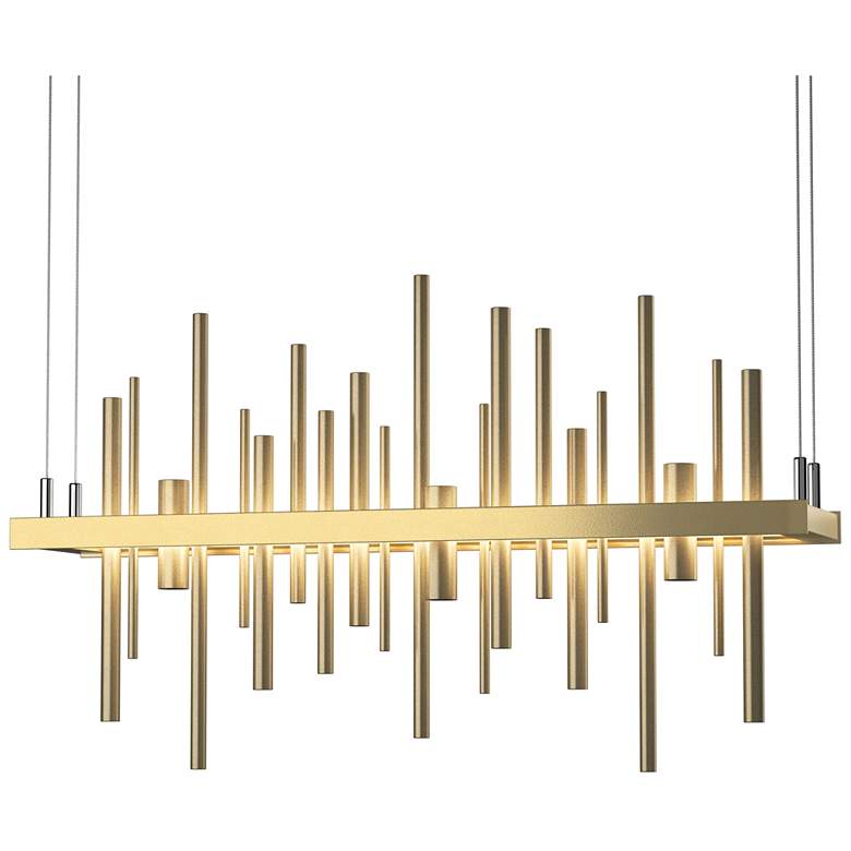 Image 1 Cityscape LED Pendant - Modern Brass - Gold