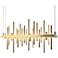 Cityscape LED Pendant - Modern Brass - Gold