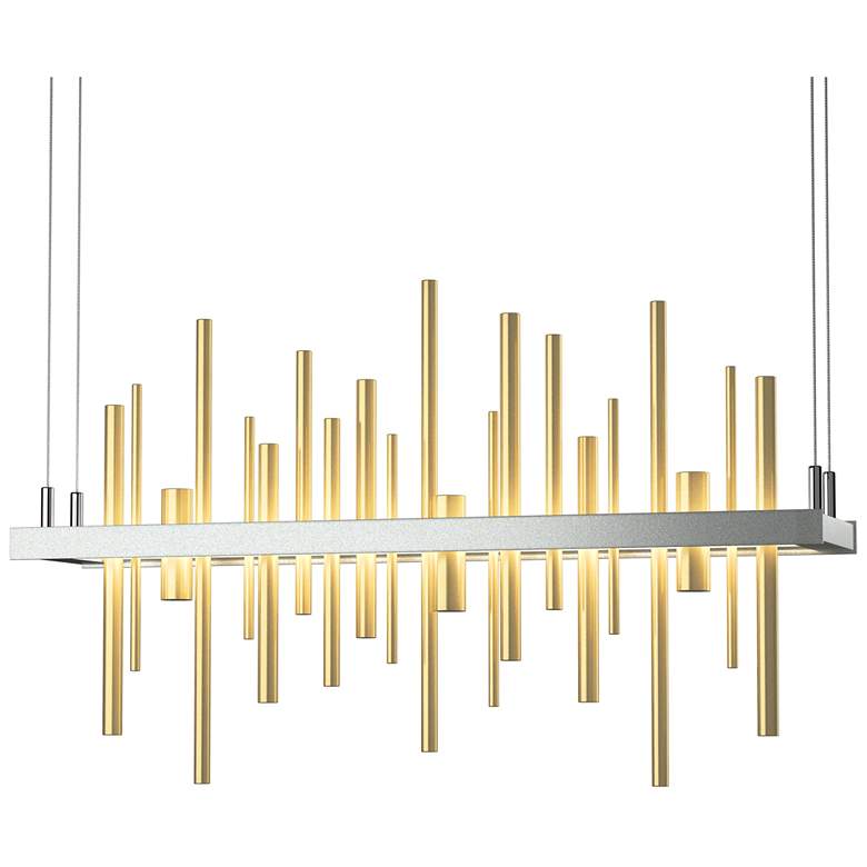 Image 1 Cityscape LED Pendant - Platinum - Modern Brass