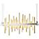 Cityscape LED Pendant - Platinum - Modern Brass
