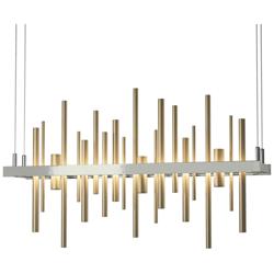 Cityscape LED Pendant - Sterling - Gold