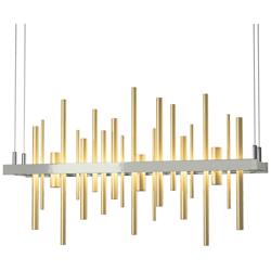 Cityscape LED Pendant - Sterling - Modern Brass