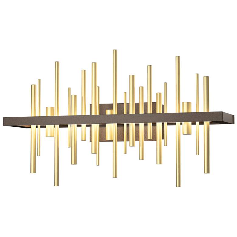 Image 1 Cityscape LED Sconce - Bronze - Modern Brass