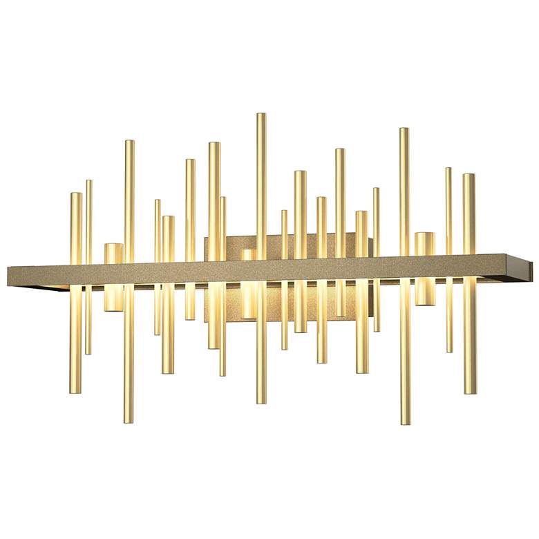 Image 1 Cityscape LED Sconce - Gold - Modern Brass