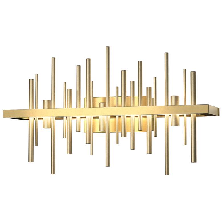 Image 1 Cityscape LED Sconce - Modern Brass - Gold
