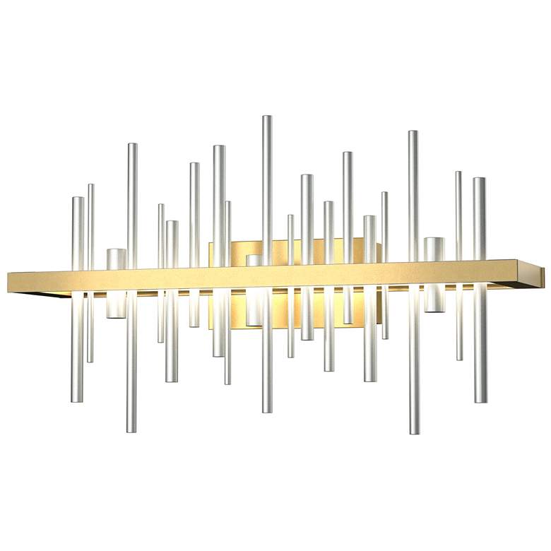 Image 1 Cityscape LED Sconce - Modern Brass - Platinum