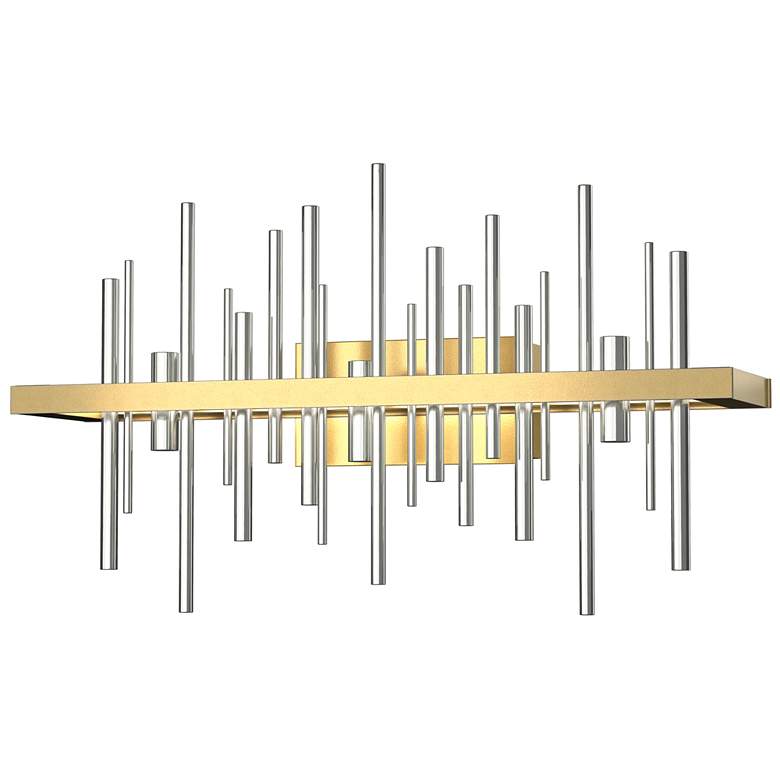 Image 1 Cityscape LED Sconce - Modern Brass - Sterling