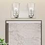 Thumbnail1 of Cityview 2 Light Brushed Nickel Vanity Sconce