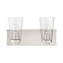 Thumbnail3 of Cityview 2 Light Brushed Nickel Vanity Sconce more views