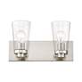 Thumbnail4 of Cityview 2 Light Brushed Nickel Vanity Sconce more views