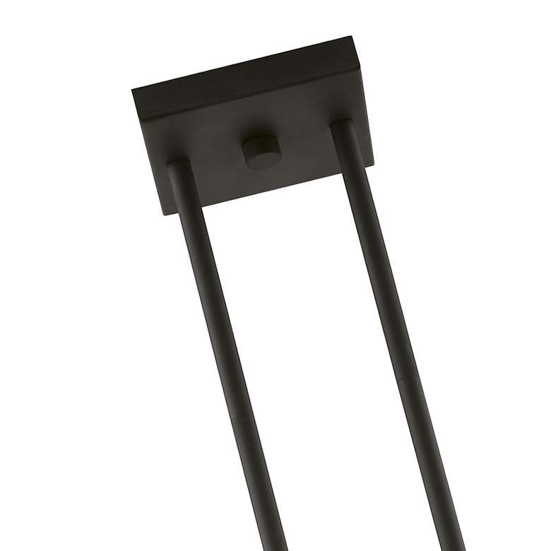 Image 7 Cityview 3 Light Black Linear Chandelier with Brushed Nickel Accents more views