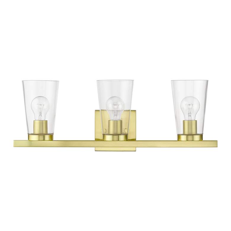 Image 3 Cityview 3 Light Satin Brass Vanity Sconce more views