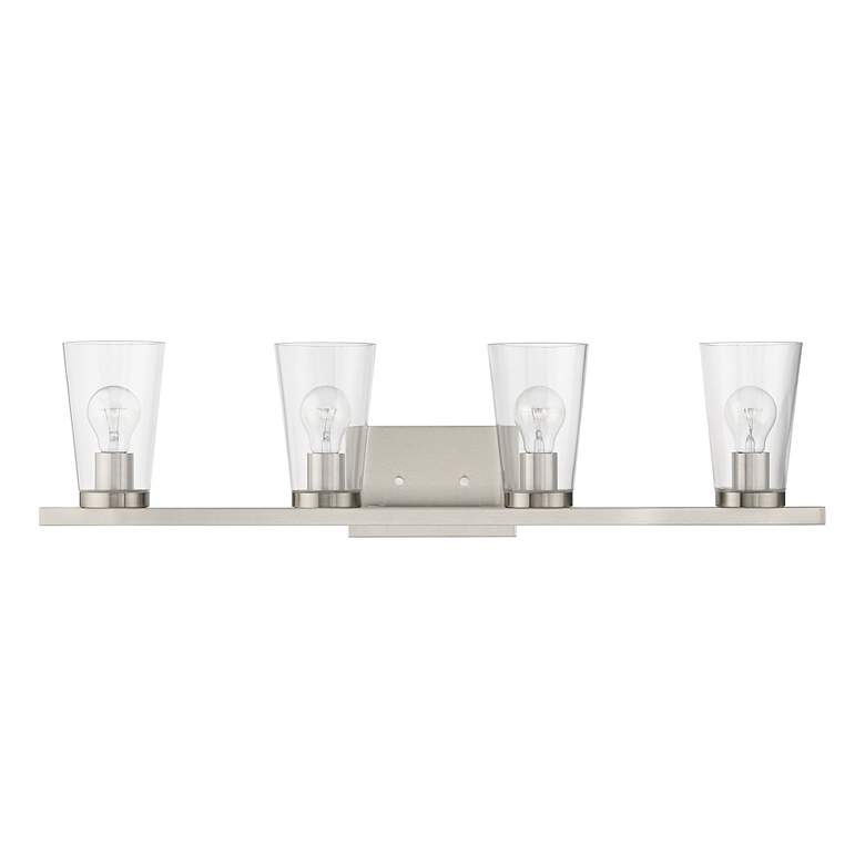 Image 3 Cityview 4 Light Brushed Nickel Large Vanity Sconce more views