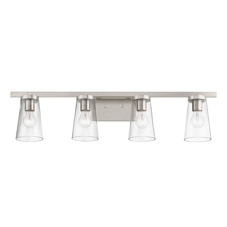 Image 5 Cityview 4 Light Brushed Nickel Large Vanity Sconce more views