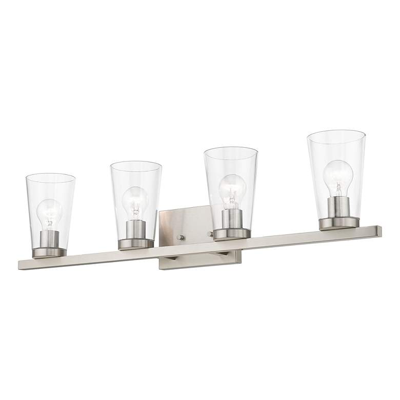 Image 6 Cityview 4 Light Brushed Nickel Large Vanity Sconce more views