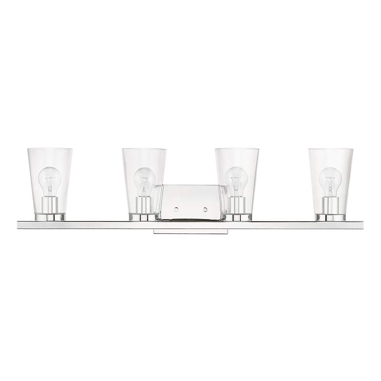 Image 3 Cityview 4 Light Polished Chrome Large Vanity Sconce more views
