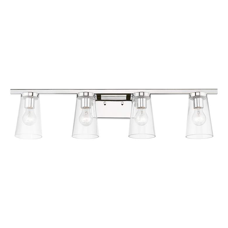 Image 4 Cityview 4 Light Polished Chrome Large Vanity Sconce more views