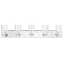 2_Cityview 40" Wide Polished Chrome 5-Light Vanity Bath Light