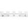 Cityview 40" Wide Polished Chrome 5-Light Vanity Bath Light