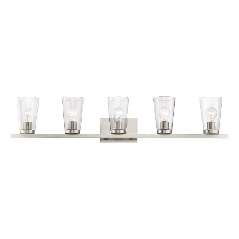 Image 5 Cityview 5 Light Brushed Nickel Extra Large Vanity Sconce more views