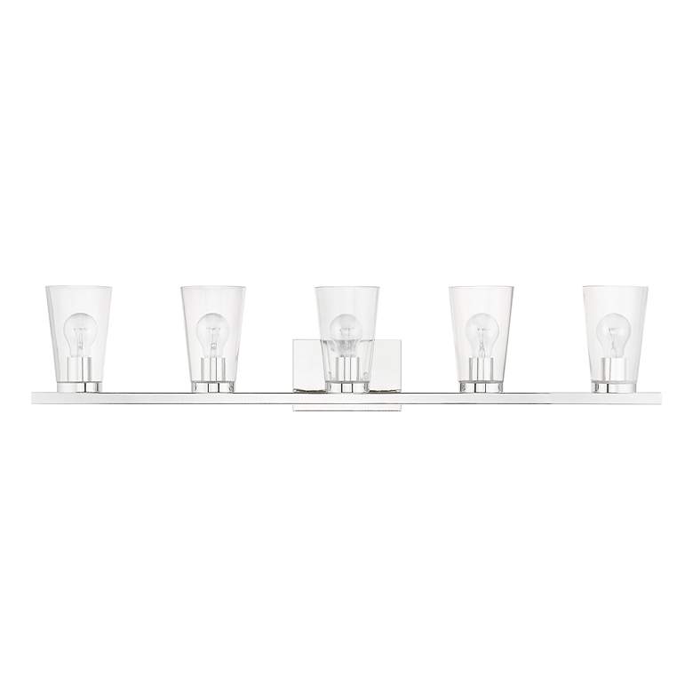 Image 3 Cityview 5 Light Polished Chrome Extra Large Vanity Sconce more views