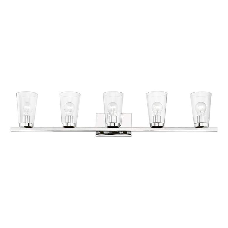 Image 4 Cityview 5 Light Polished Chrome Extra Large Vanity Sconce more views