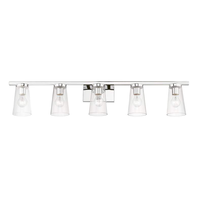 Image 5 Cityview 5 Light Polished Chrome Extra Large Vanity Sconce more views