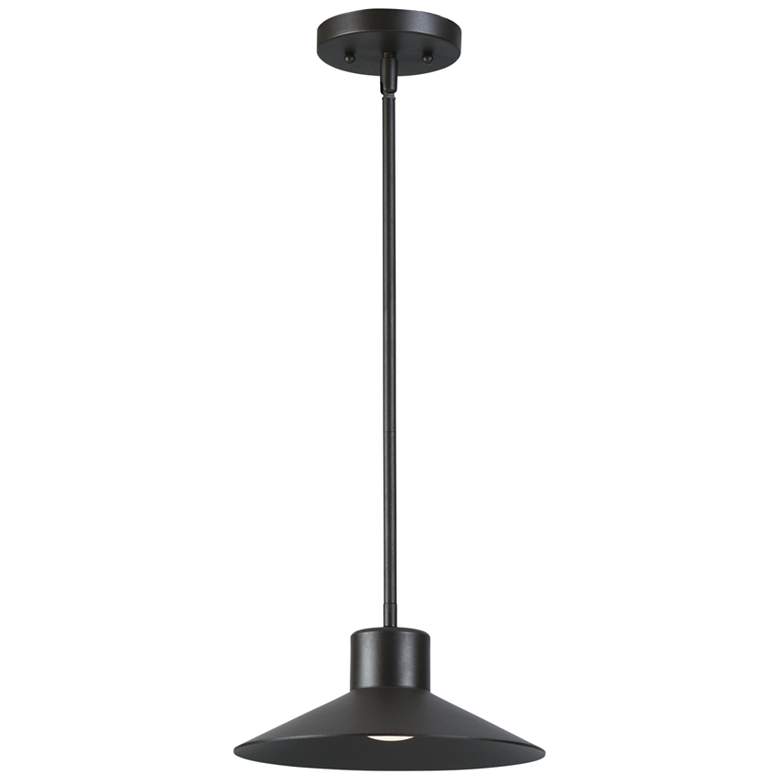 Image 2 Civic 3 1/2 inchH Architectural Bronze LED Outdoor Hanging Light more views