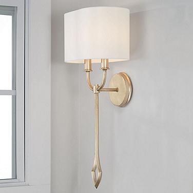 Claire 24 3/4" High Brushed Champagne Wall Sconce