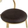 Claire 30 1/2" Hammond Gold and Brown Faux Leather Barstool in scene