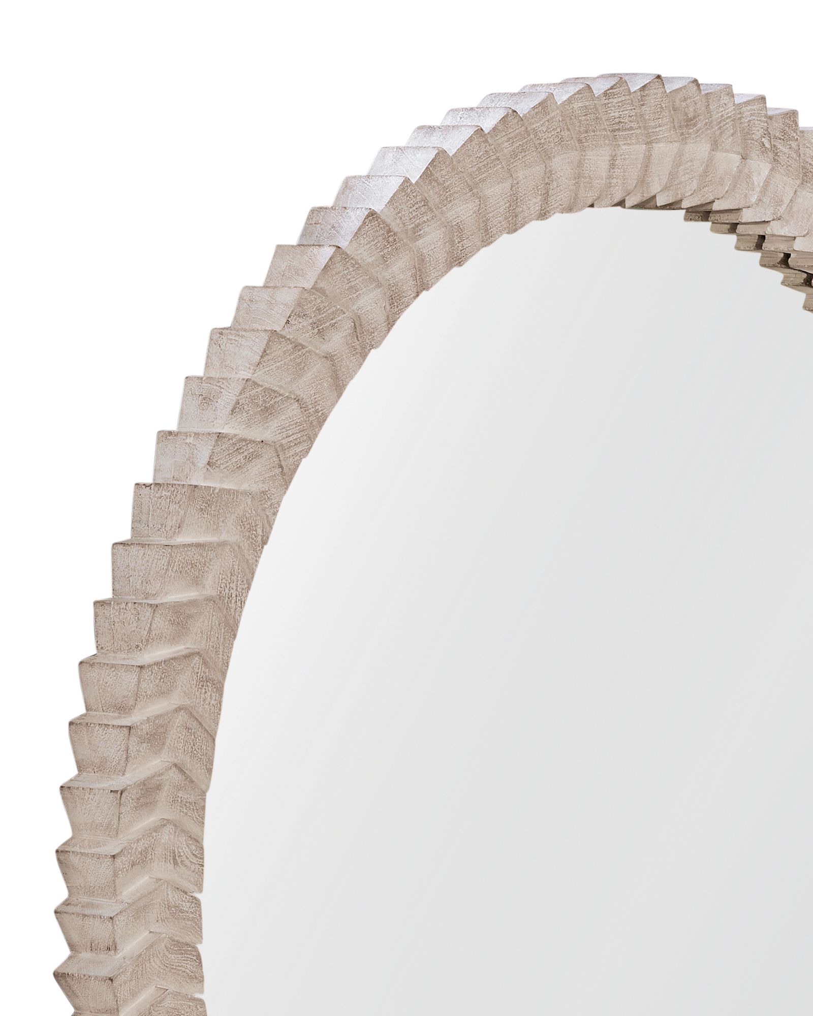 Image 3 Claire 48" x 48" White Wash Wall Mirror more views