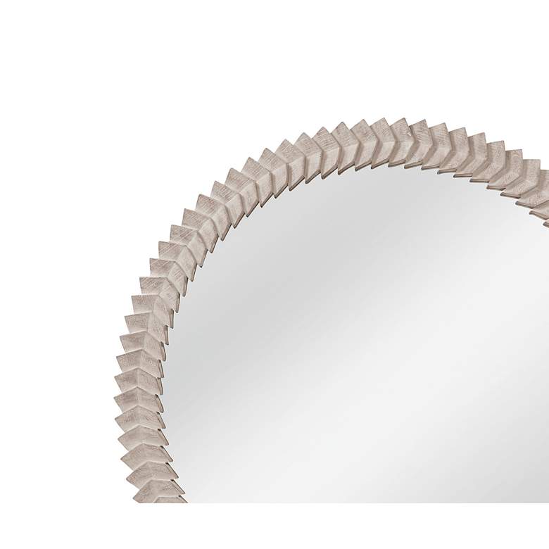Image 3 Claire 48" x 48" White Wash Wall Mirror more views