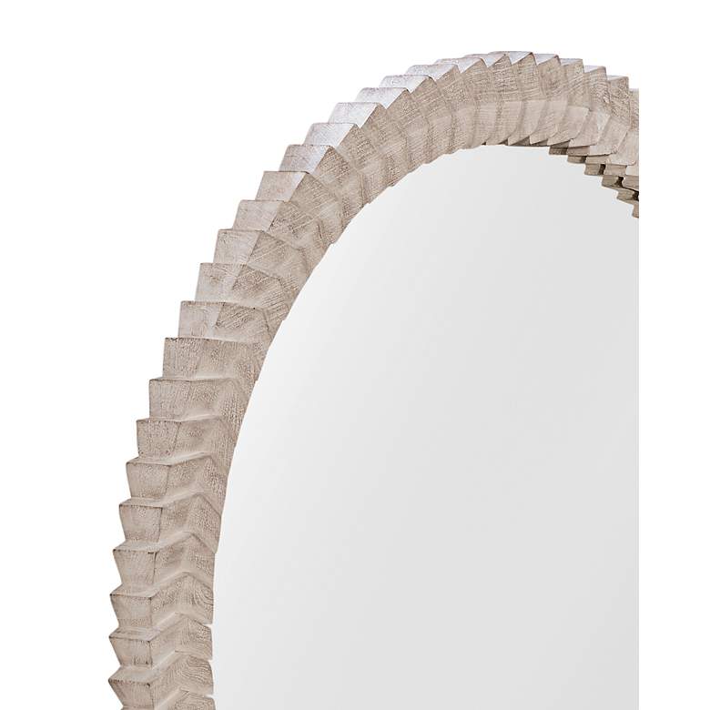 Image 4 Claire 48" x 48" White Wash Wall Mirror more views