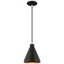 3_Claire 7" Wide Black Cone Mini Pendant