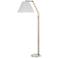 Claire Antique Brushed Brass Adjustable LED Floor Lamp