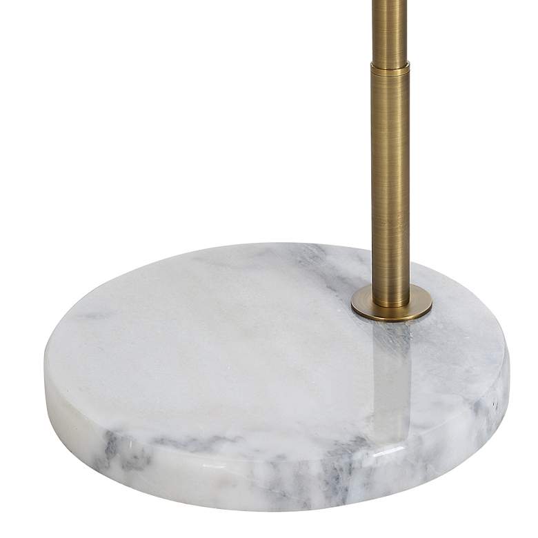 Image 3 Claire Antique Brushed Brass Adjustable LED Floor Lamp more views