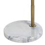 Claire Antique Brushed Brass Adjustable LED Floor Lamp