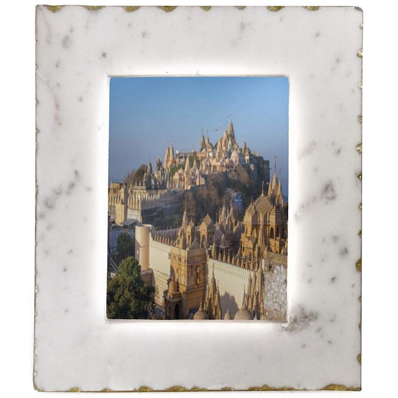 Image 1 Claire White & Gold Photo Frame