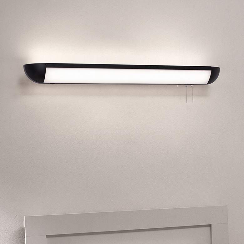 Image 1 Clairemont 48" Wide Black LED Overbed
