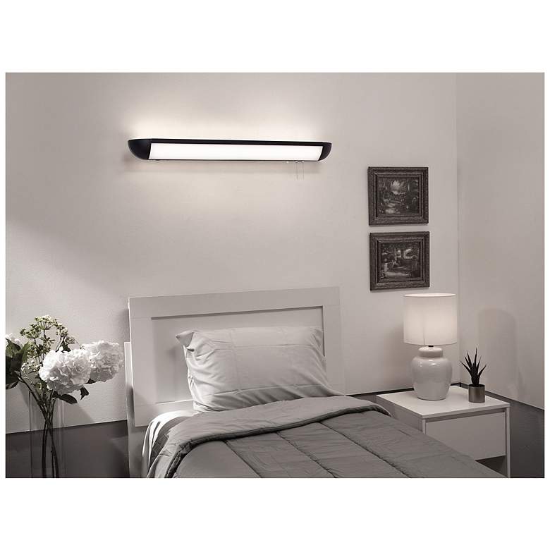 Image 3 Clairemont 48" Wide Black LED Overbed more views