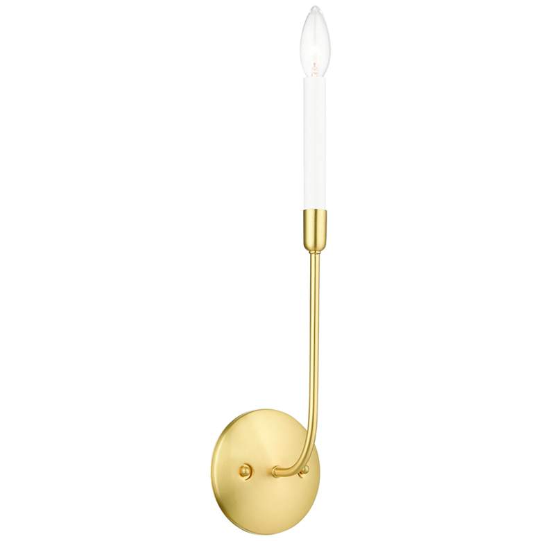 Image 1 Clairmont 18" High Satin Brass Wall Sconce