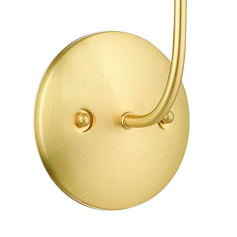 Image 3 Clairmont 18" High Satin Brass Wall Sconce more views
