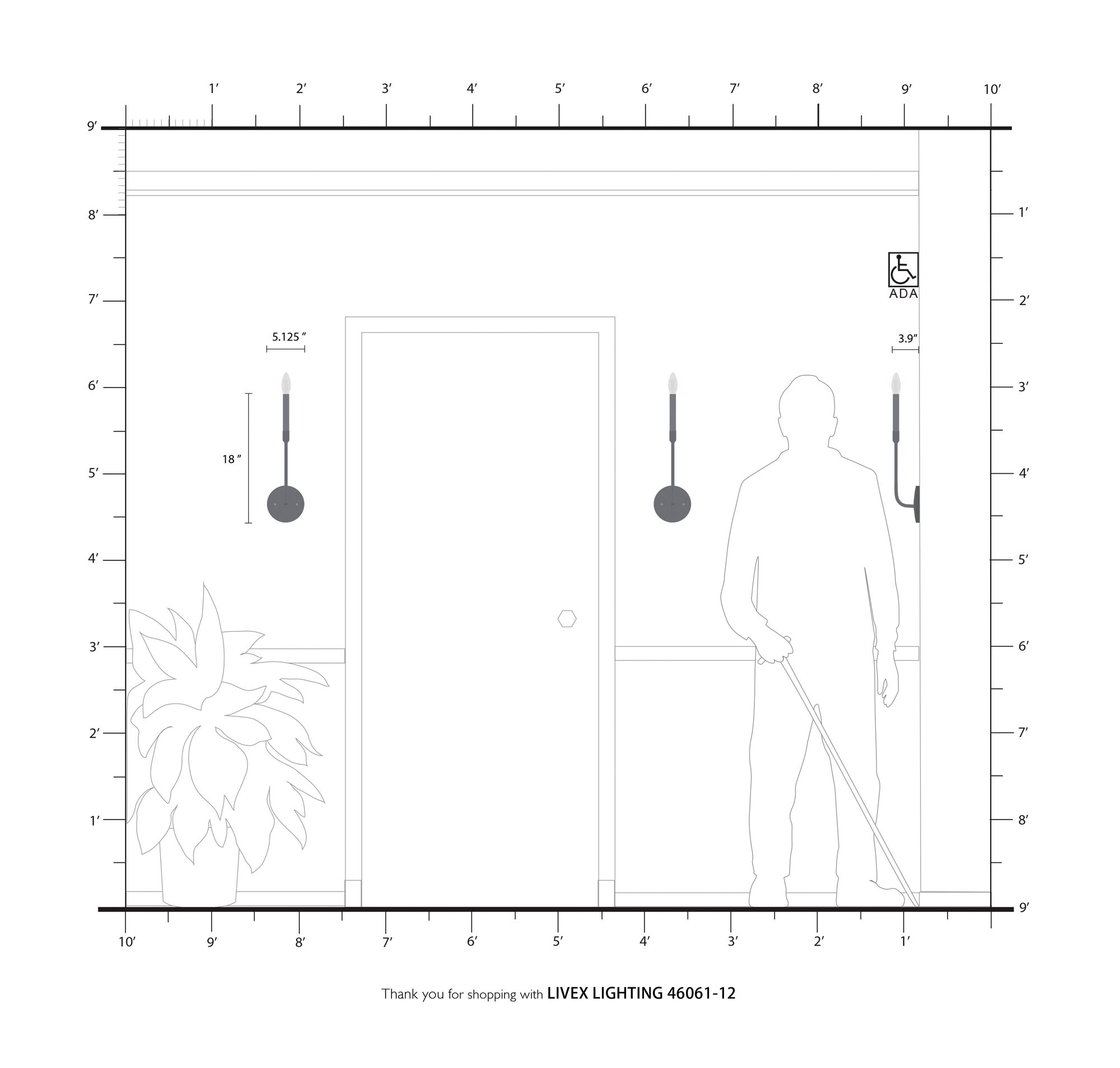 Clairmont 18" High Satin Brass Wall Sconce