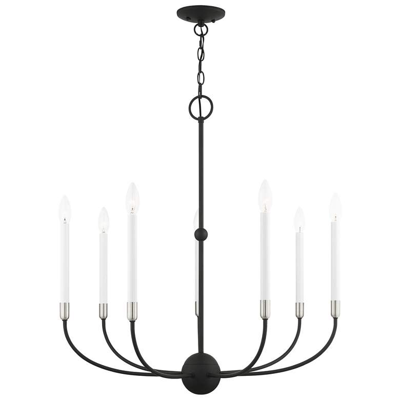 Image 1 Clairmont 7 Light Black Chandelier