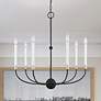 1_Clairmont 7 Light Black Chandelier