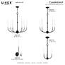 3_Clairmont 7 Light Black Chandelier more views