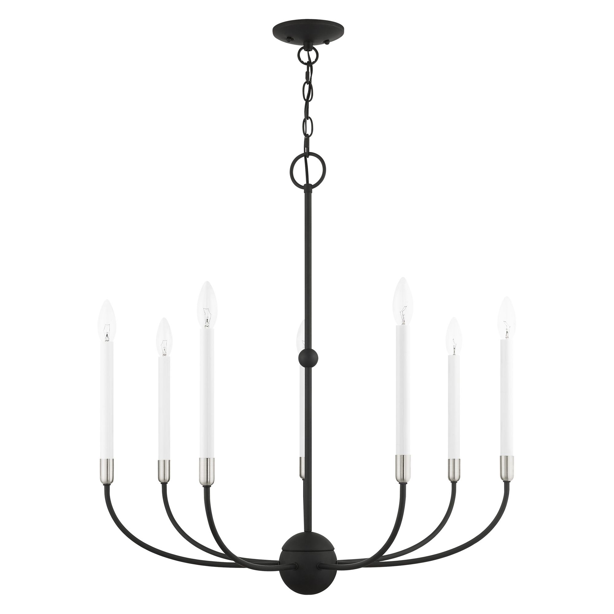 Image 4 Clairmont 7 Light Black Chandelier more views